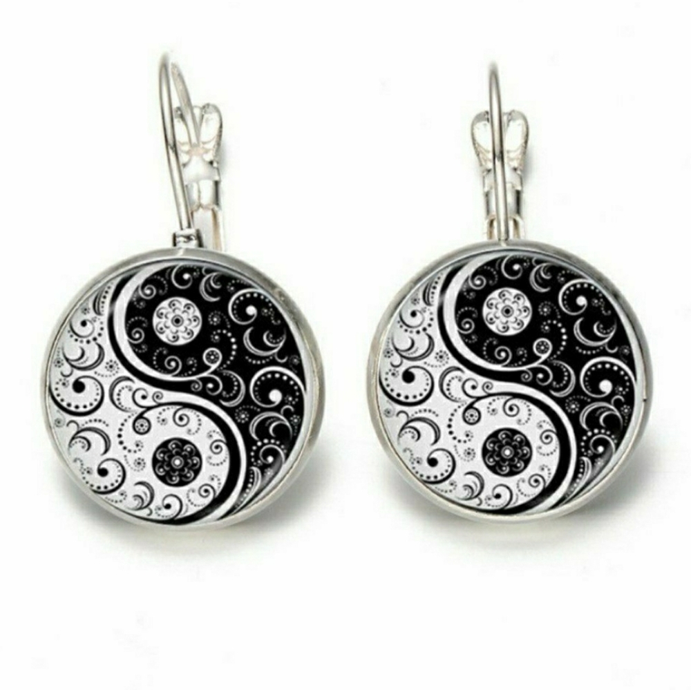 Ying & Yang Peace Earrings
